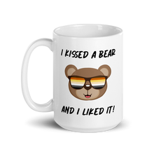 Load image into Gallery viewer, &quot;I Kissed A Bear And I Liked It&quot; White Glossy Mug
