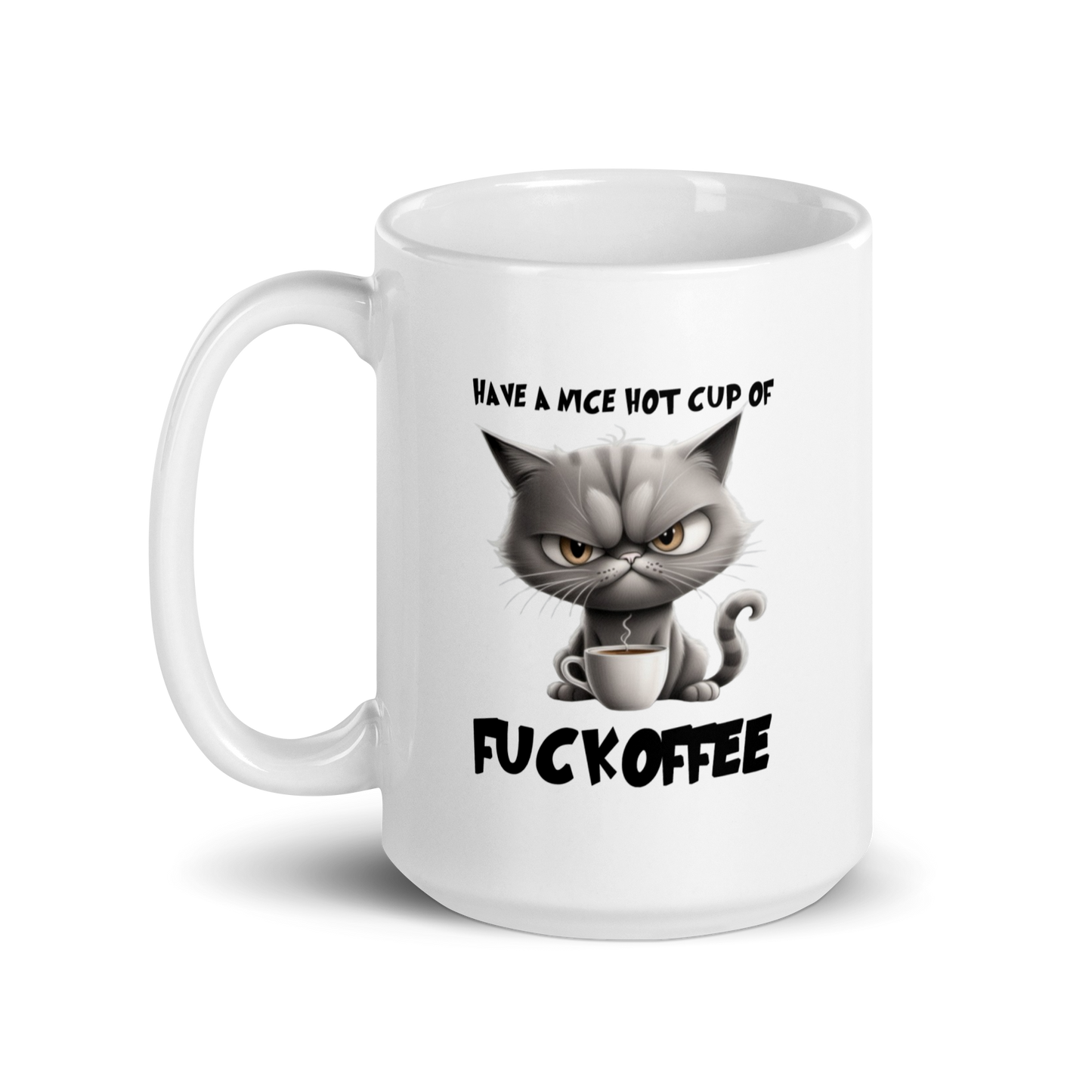 'Cup of Fuckoffee' White Glossy Mug