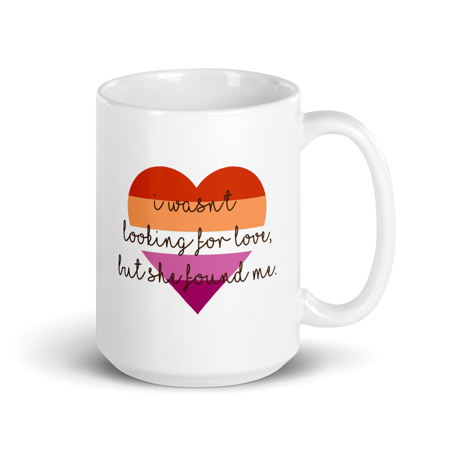 'Lesbian Pride' White Glossy Mug