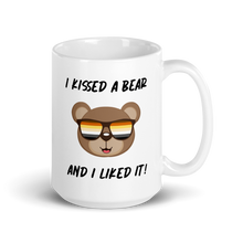 Load image into Gallery viewer, &quot;I Kissed A Bear And I Liked It&quot; White Glossy Mug
