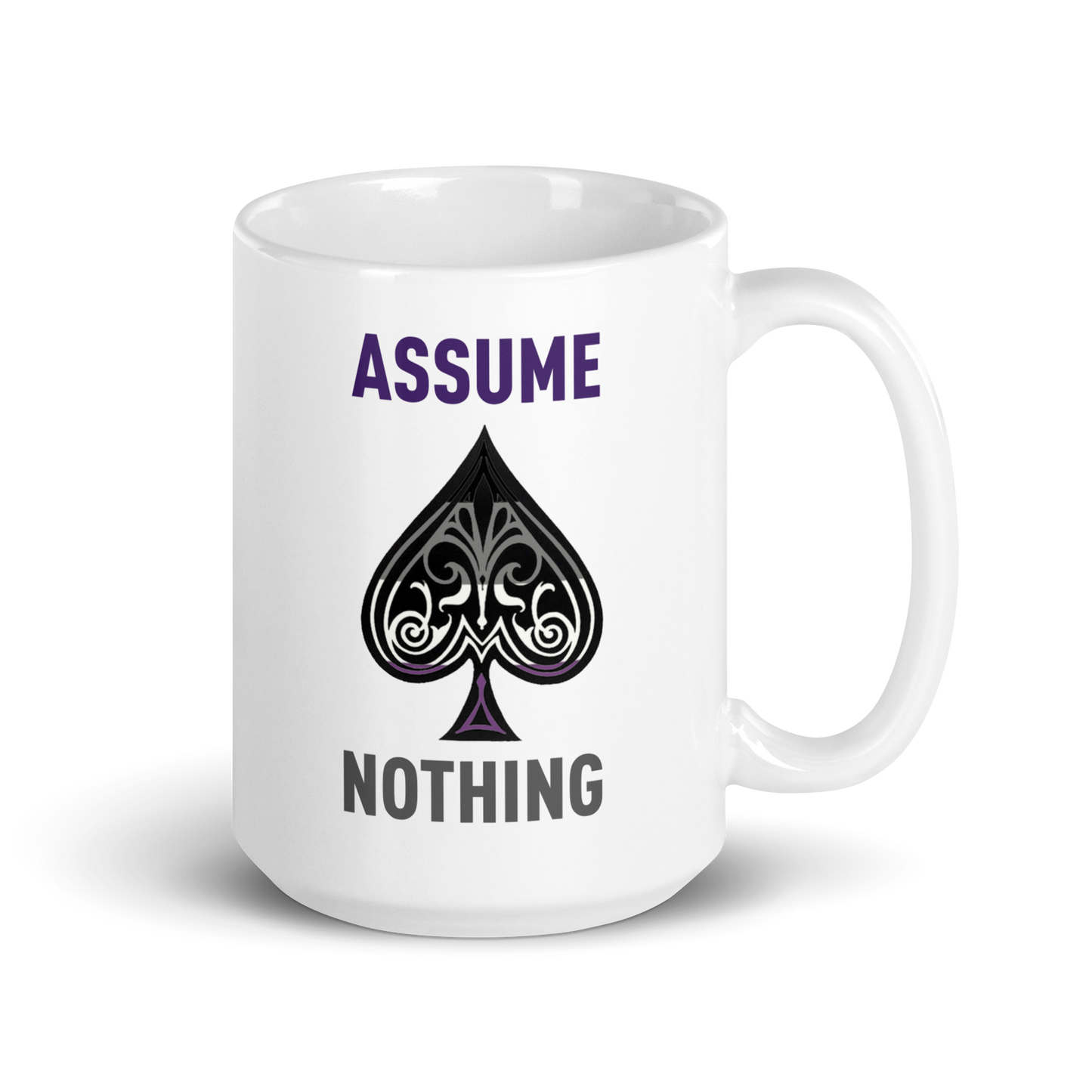 'Asexual Pride' White Glossy Mug