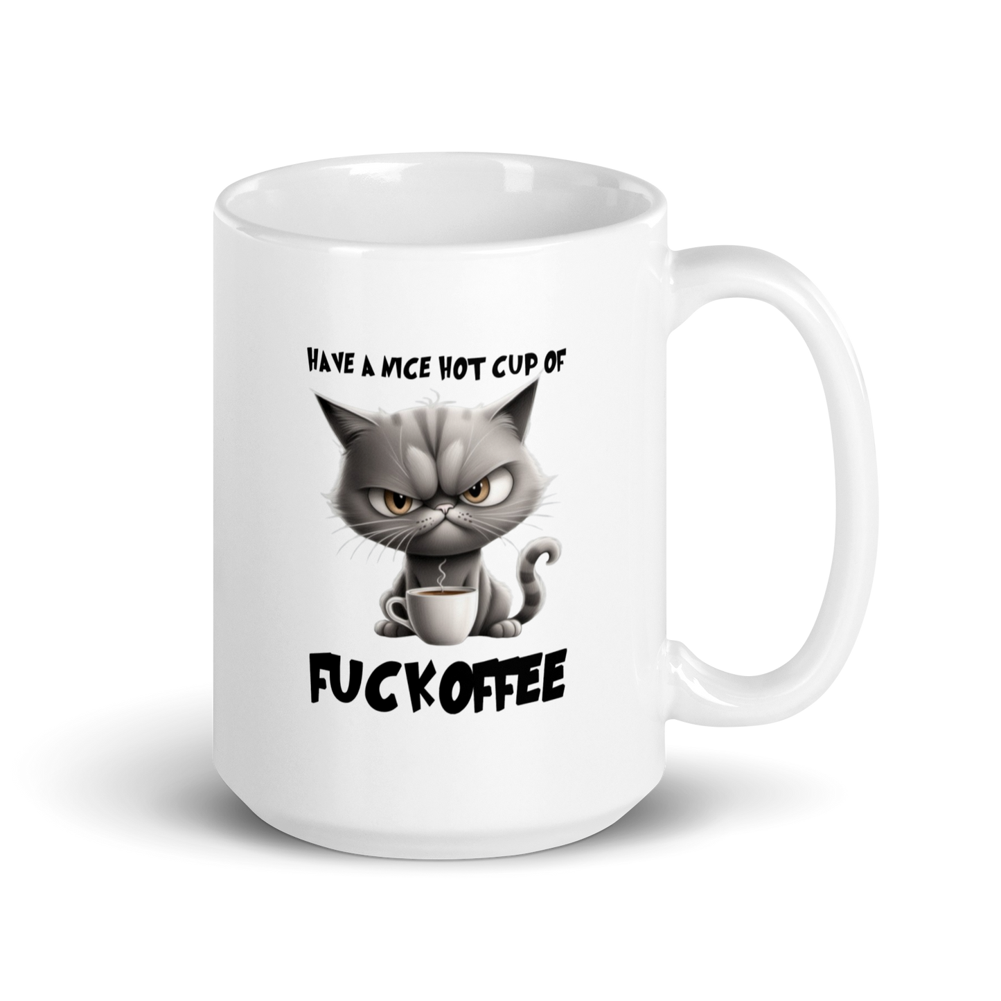 'Cup of Fuckoffee' White Glossy Mug