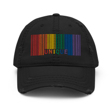 Load image into Gallery viewer, &#39;Unique&#39; Barcode Distressed Low-Profile Hat
