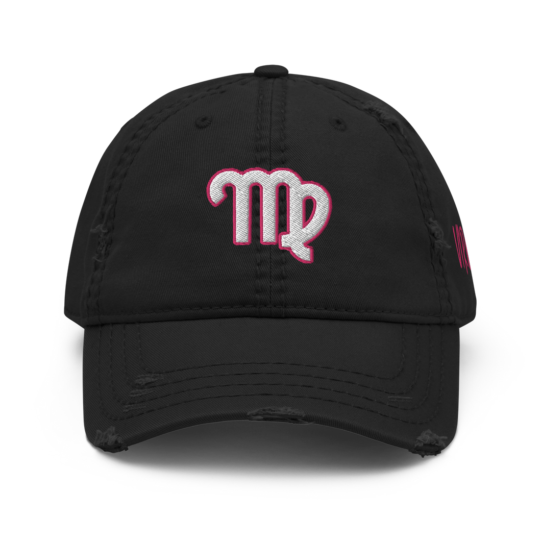 'Virgo Sign' Distressed Hat