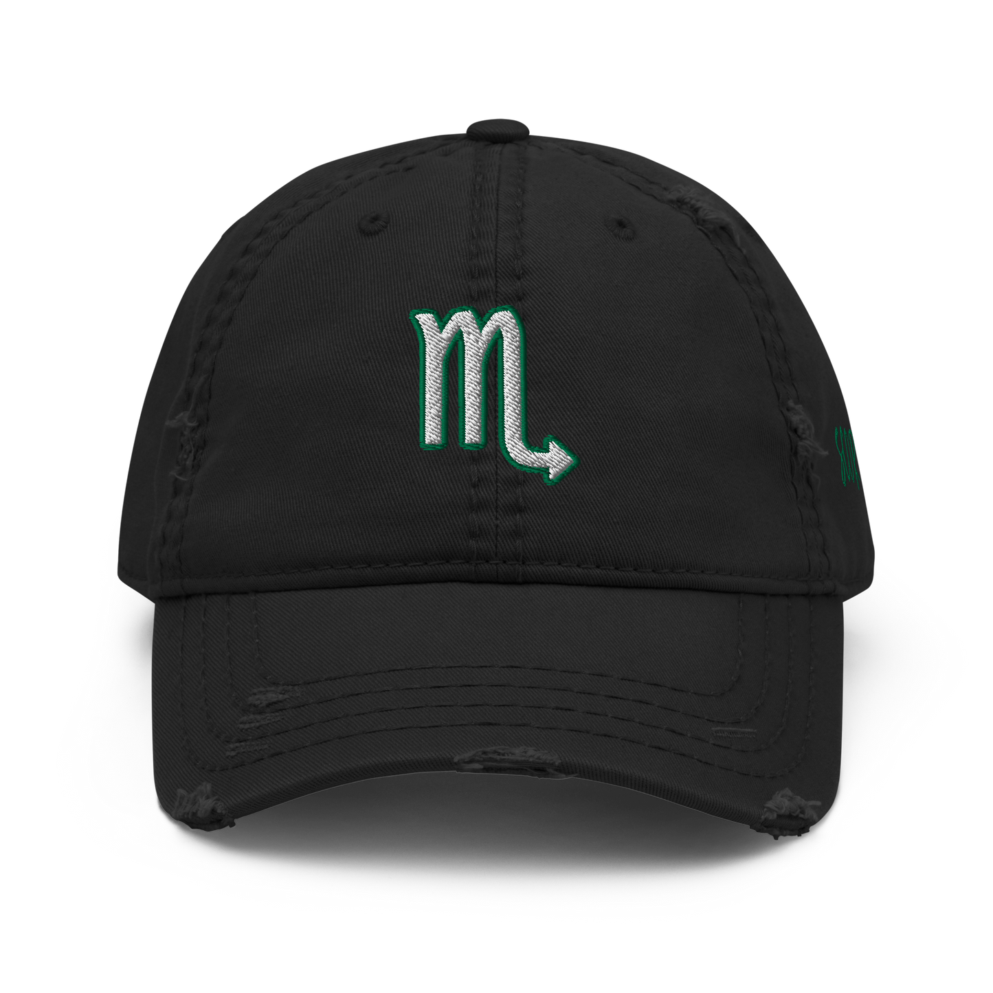 'Scorpio Sign Distressed Hat