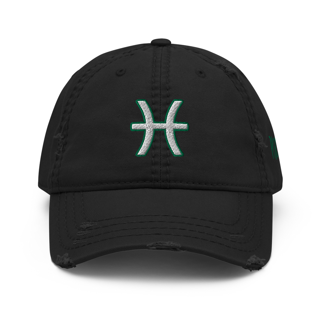 'Pisces Sign' Distressed Hat