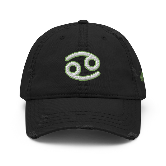 'Cancer Sign' Distressed Hat