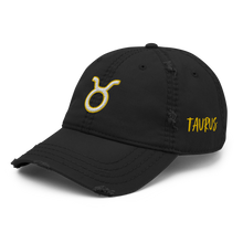 Load image into Gallery viewer, &#39;Taurus Sign&#39; Distressed Hat
