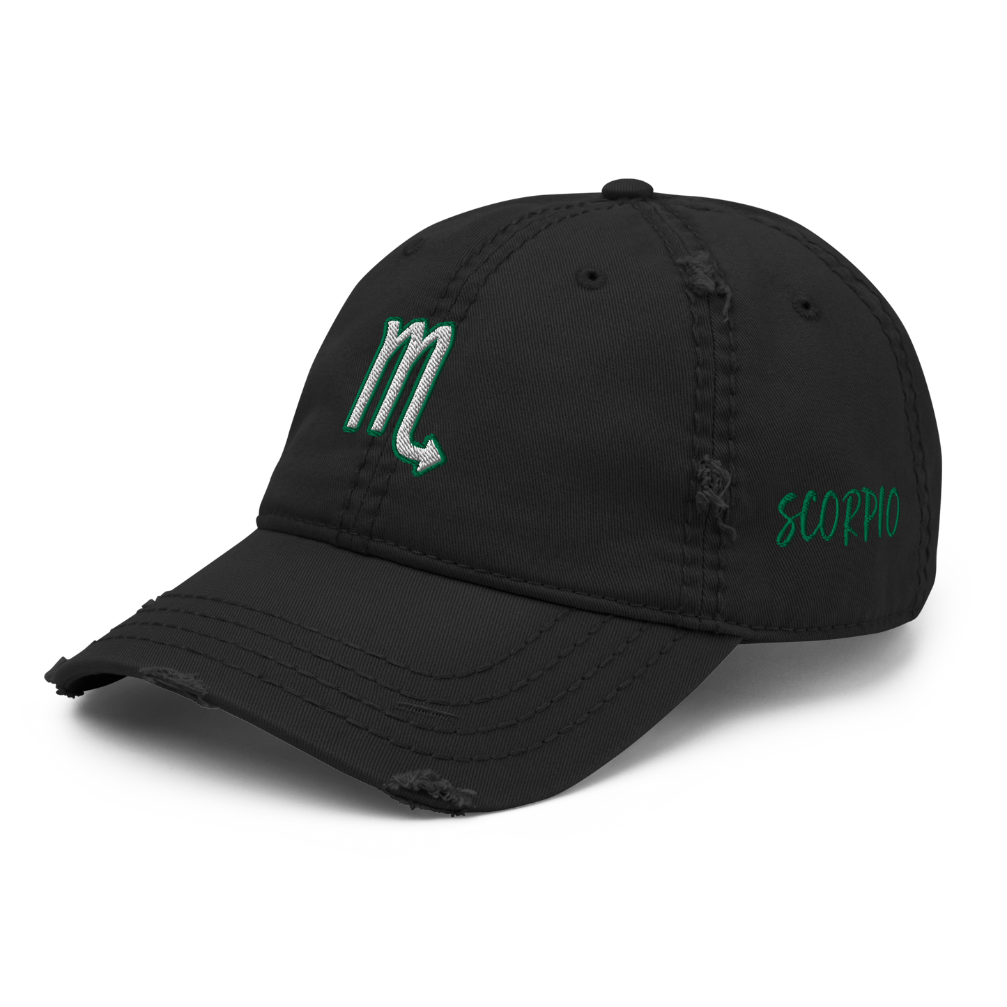 'Scorpio Sign Distressed Hat
