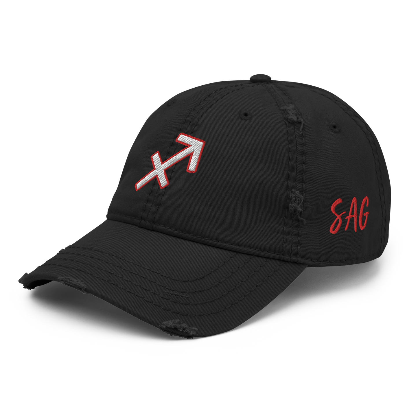 'Sagittarius Sign' Distressed Hat