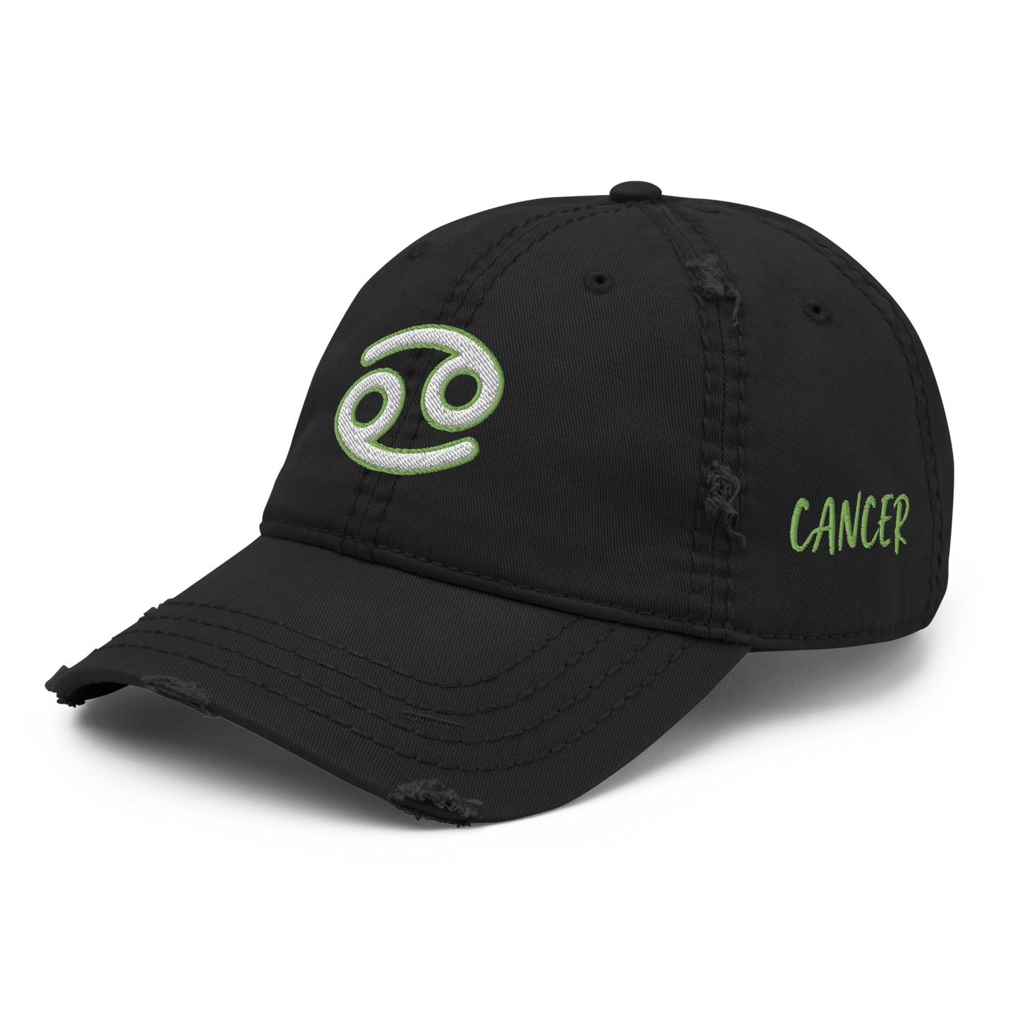 'Cancer Sign' Distressed Hat