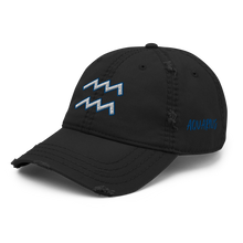 Load image into Gallery viewer, &#39;Aquarius Sign&#39; Distressed Hat
