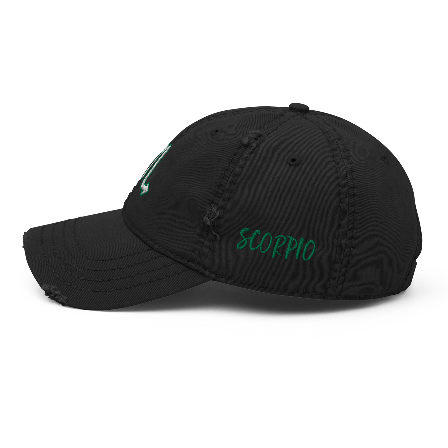 'Scorpio Sign Distressed Hat