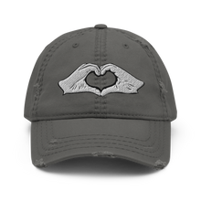 Load image into Gallery viewer, &#39;Heart Hands&#39; Distressed Hat
