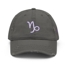 Load image into Gallery viewer, &#39;Capricorn Sign&#39; Distressed Hat
