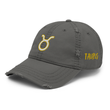 Load image into Gallery viewer, &#39;Taurus Sign&#39; Distressed Hat
