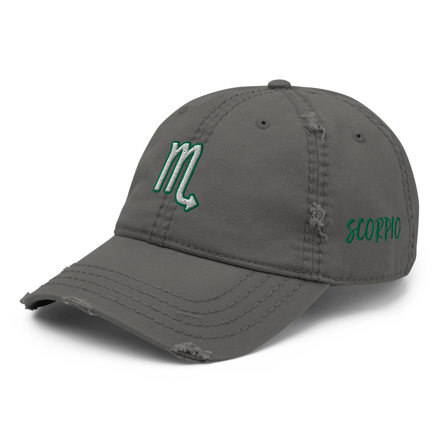 'Scorpio Sign Distressed Hat