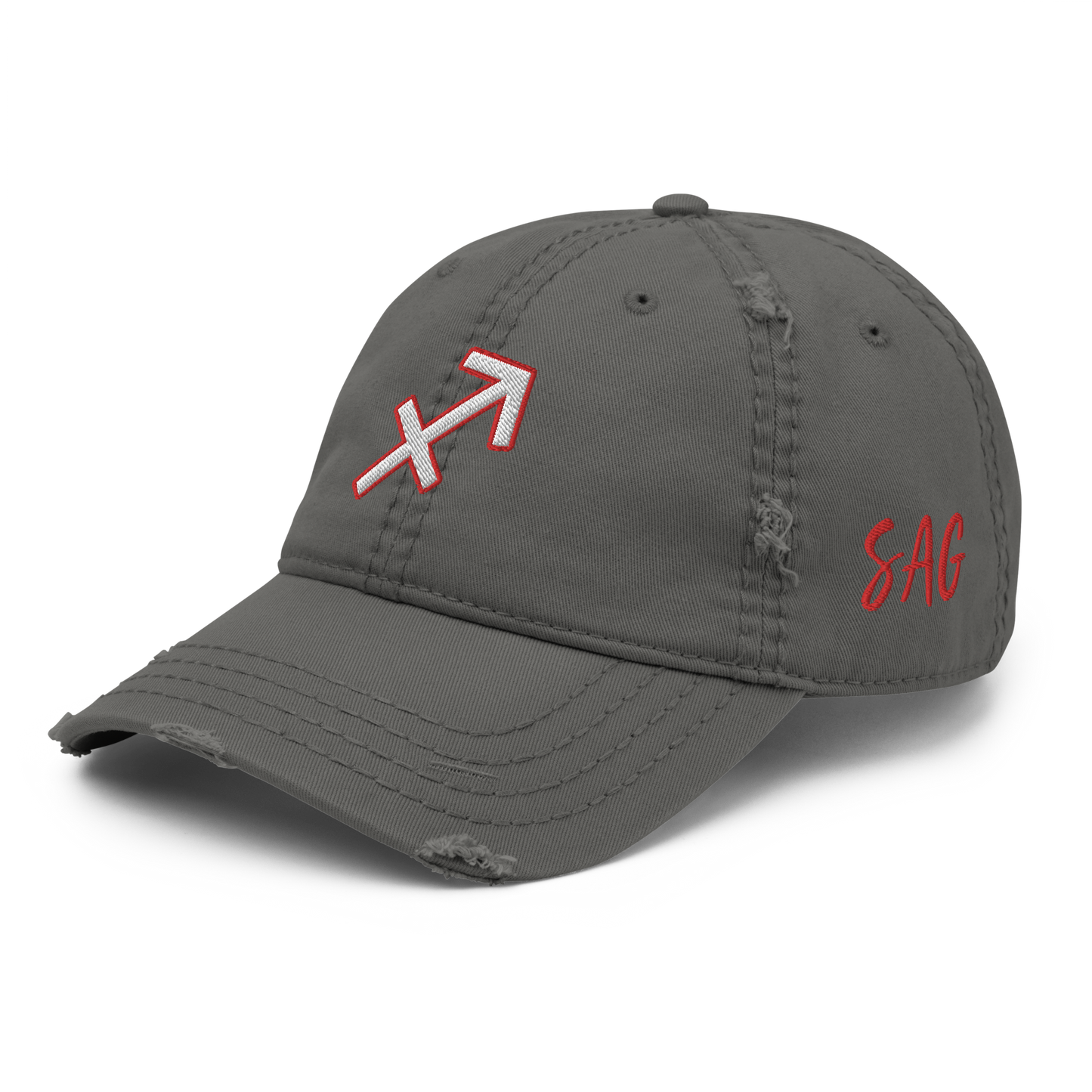 'Sagittarius Sign' Distressed Hat