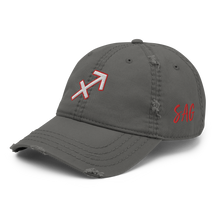 Load image into Gallery viewer, &#39;Sagittarius Sign&#39; Distressed Hat
