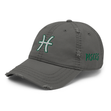 Load image into Gallery viewer, &#39;Pisces Sign&#39; Distressed Hat
