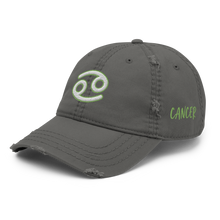 Load image into Gallery viewer, &#39;Cancer Sign&#39; Distressed Hat
