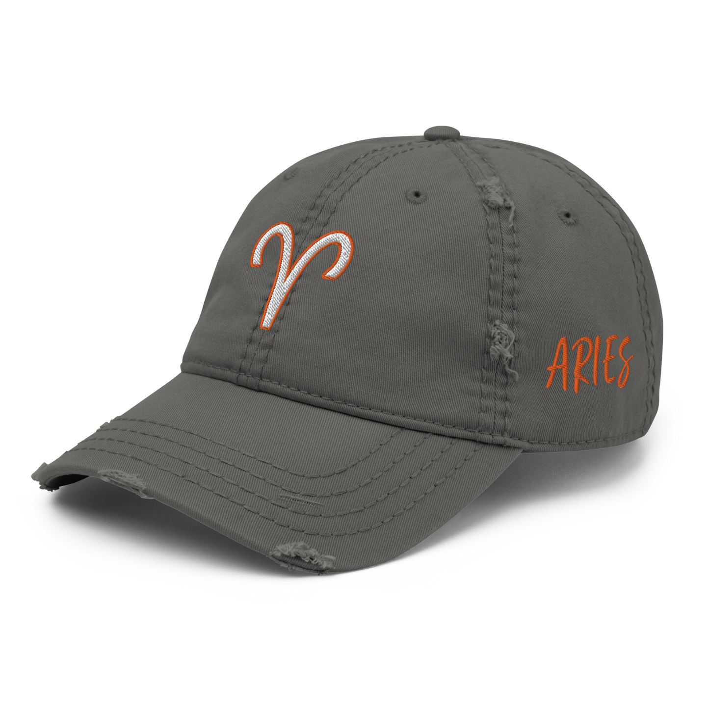 'Aries Sign' Distressed Hat