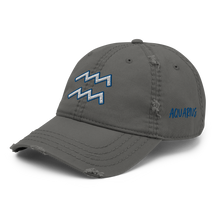 Load image into Gallery viewer, &#39;Aquarius Sign&#39; Distressed Hat
