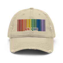 Load image into Gallery viewer, &#39;Unique&#39; Barcode Distressed Low-Profile Hat
