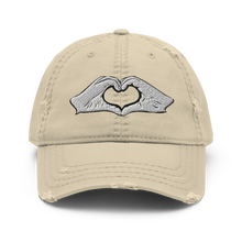 Load image into Gallery viewer, &#39;Heart Hands&#39; Distressed Hat
