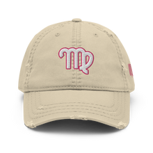 Load image into Gallery viewer, &#39;Virgo Sign&#39; Distressed Hat
