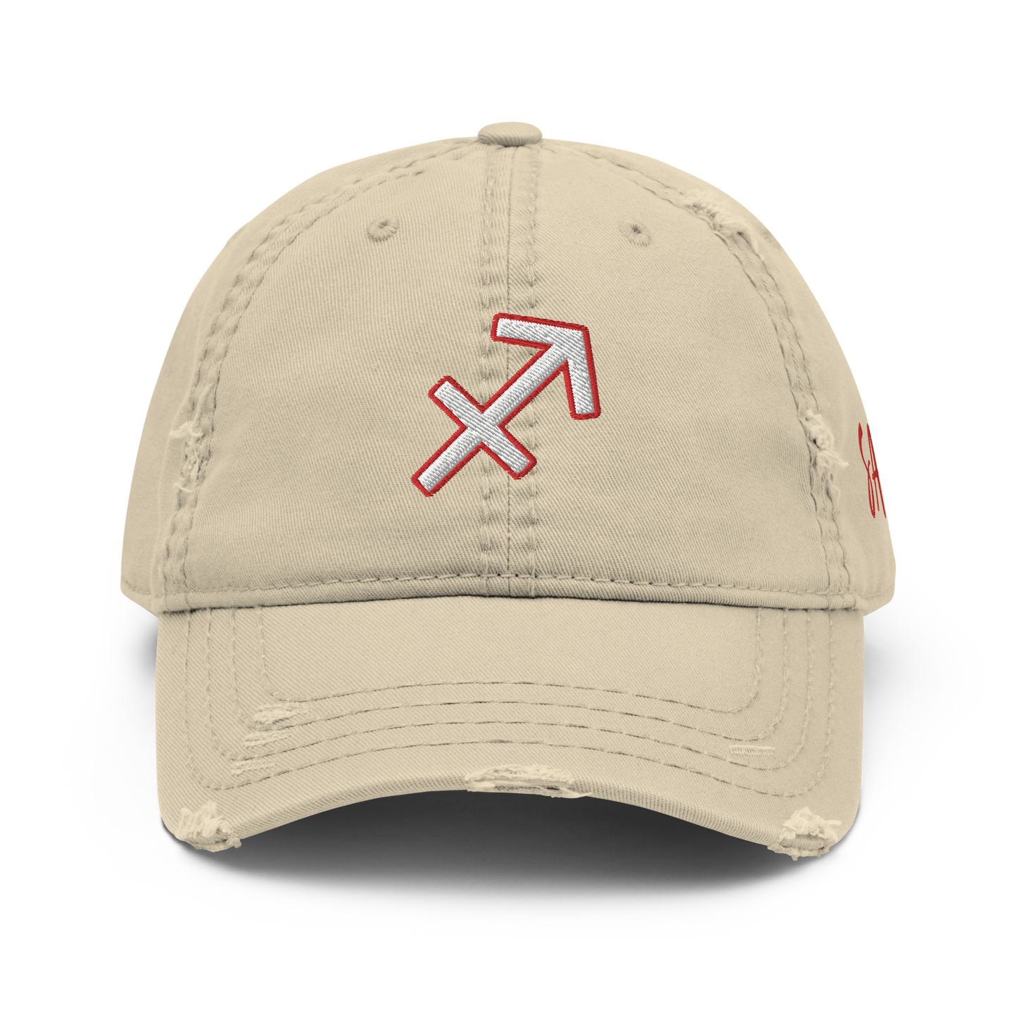 'Sagittarius Sign' Distressed Hat
