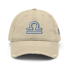 Load image into Gallery viewer, &#39;Libra Sign&#39; Distressed Dad Hat
