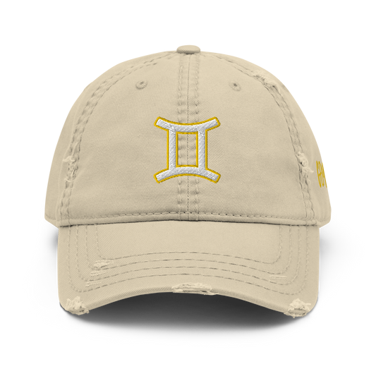 'Gemini Sign' Distressed Hat
