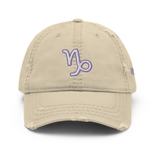 Load image into Gallery viewer, &#39;Capricorn Sign&#39; Distressed Hat
