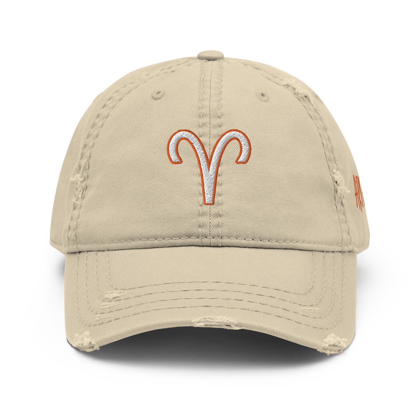 'Aries Sign' Distressed Hat