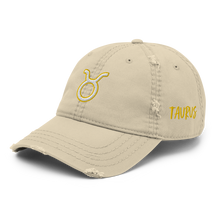 Load image into Gallery viewer, &#39;Taurus Sign&#39; Distressed Hat
