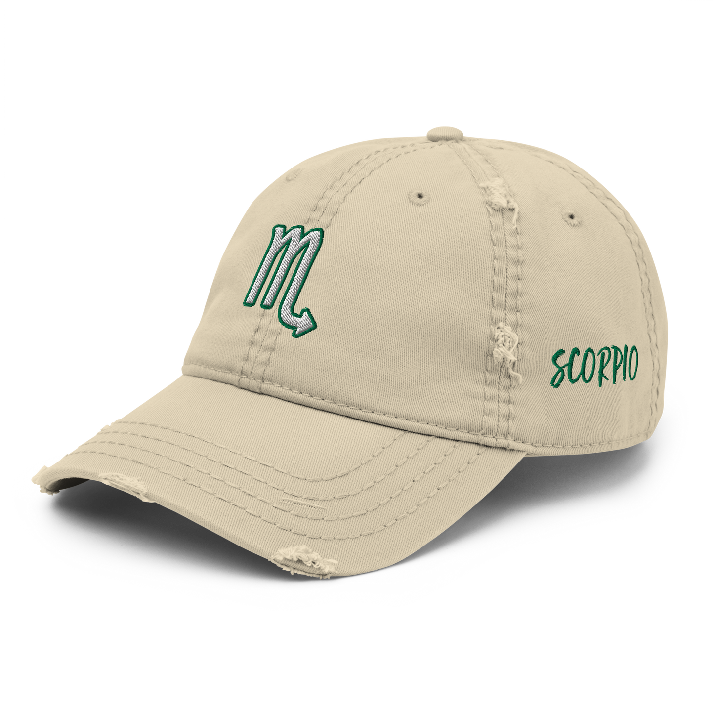 'Scorpio Sign Distressed Hat