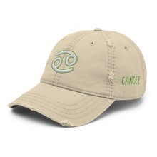 Load image into Gallery viewer, &#39;Cancer Sign&#39; Distressed Hat
