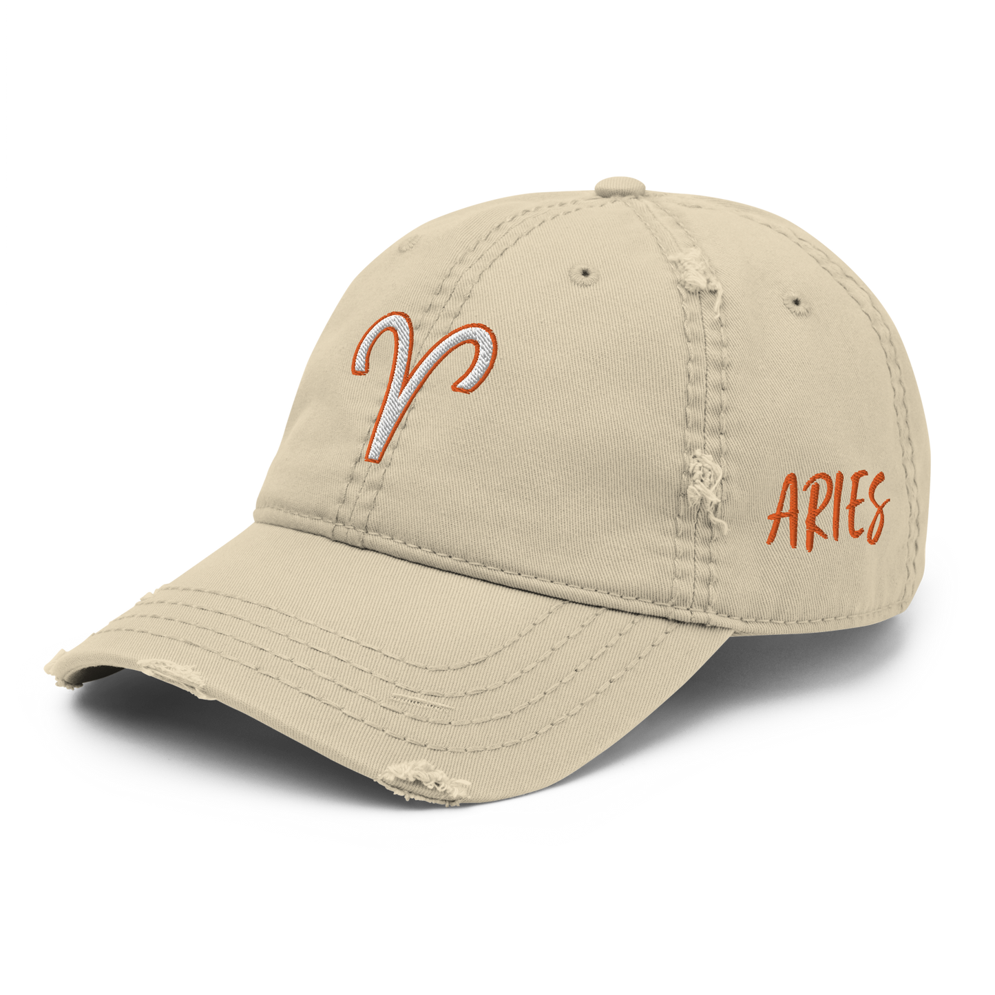 'Aries Sign' Distressed Hat