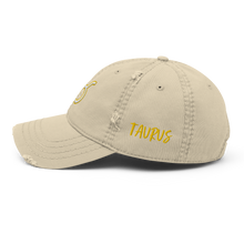 Load image into Gallery viewer, &#39;Taurus Sign&#39; Distressed Hat
