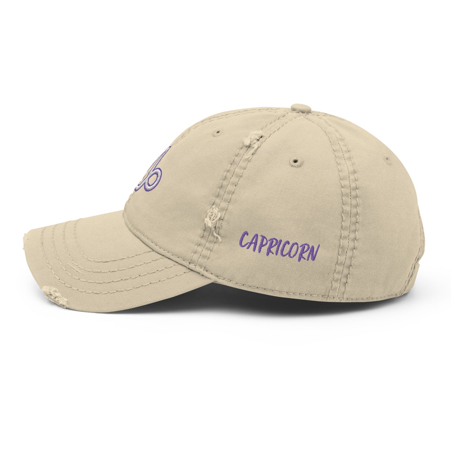 'Capricorn Sign' Distressed Hat