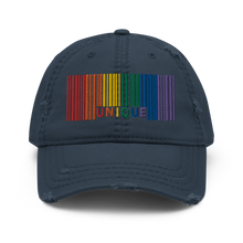 Load image into Gallery viewer, &#39;Unique&#39; Barcode Distressed Low-Profile Hat
