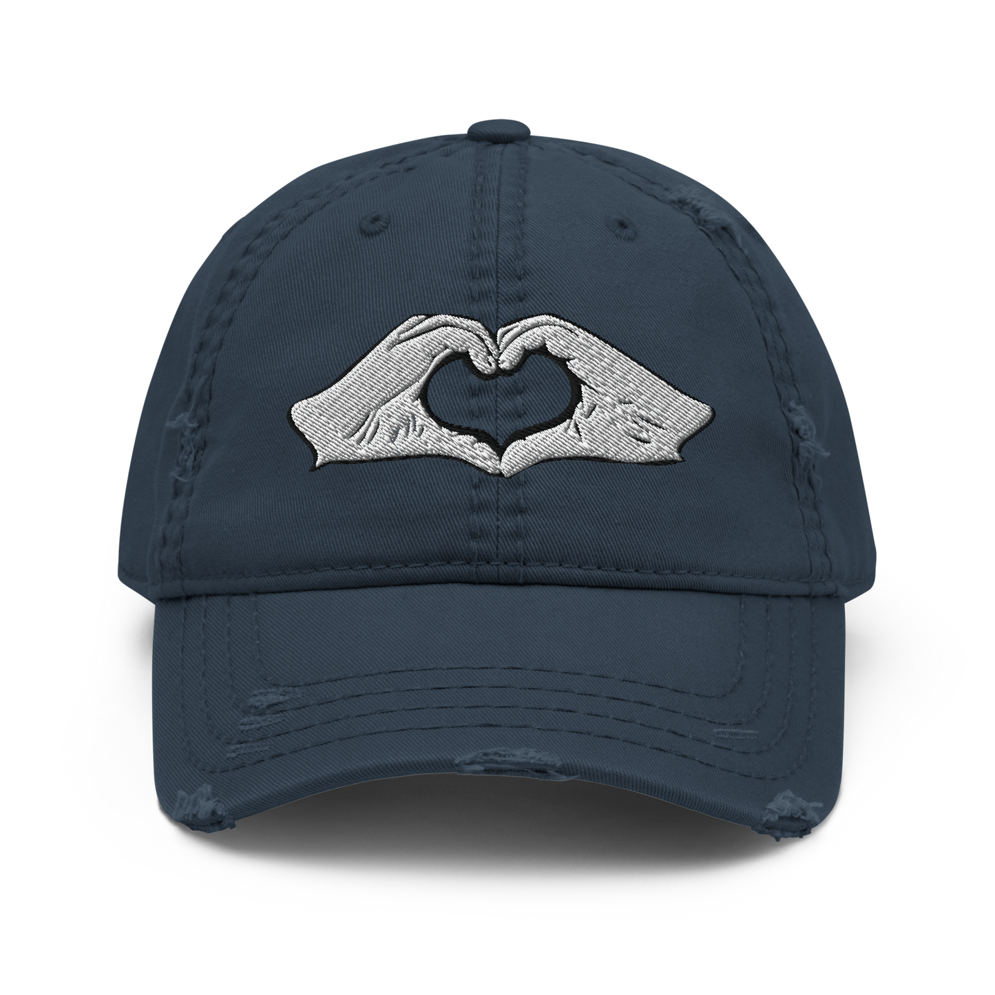 'Heart Hands' Distressed Hat
