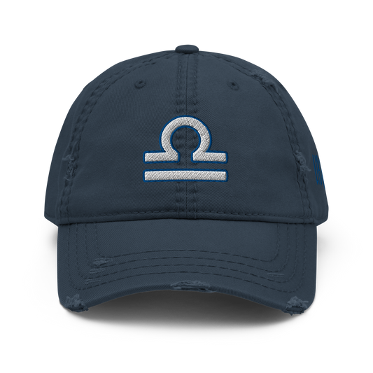 'Libra Sign' Distressed Dad Hat