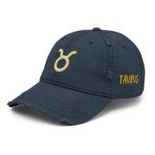 Load image into Gallery viewer, &#39;Taurus Sign&#39; Distressed Hat
