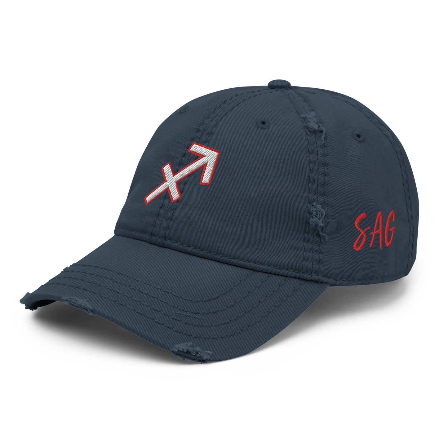 'Sagittarius Sign' Distressed Hat