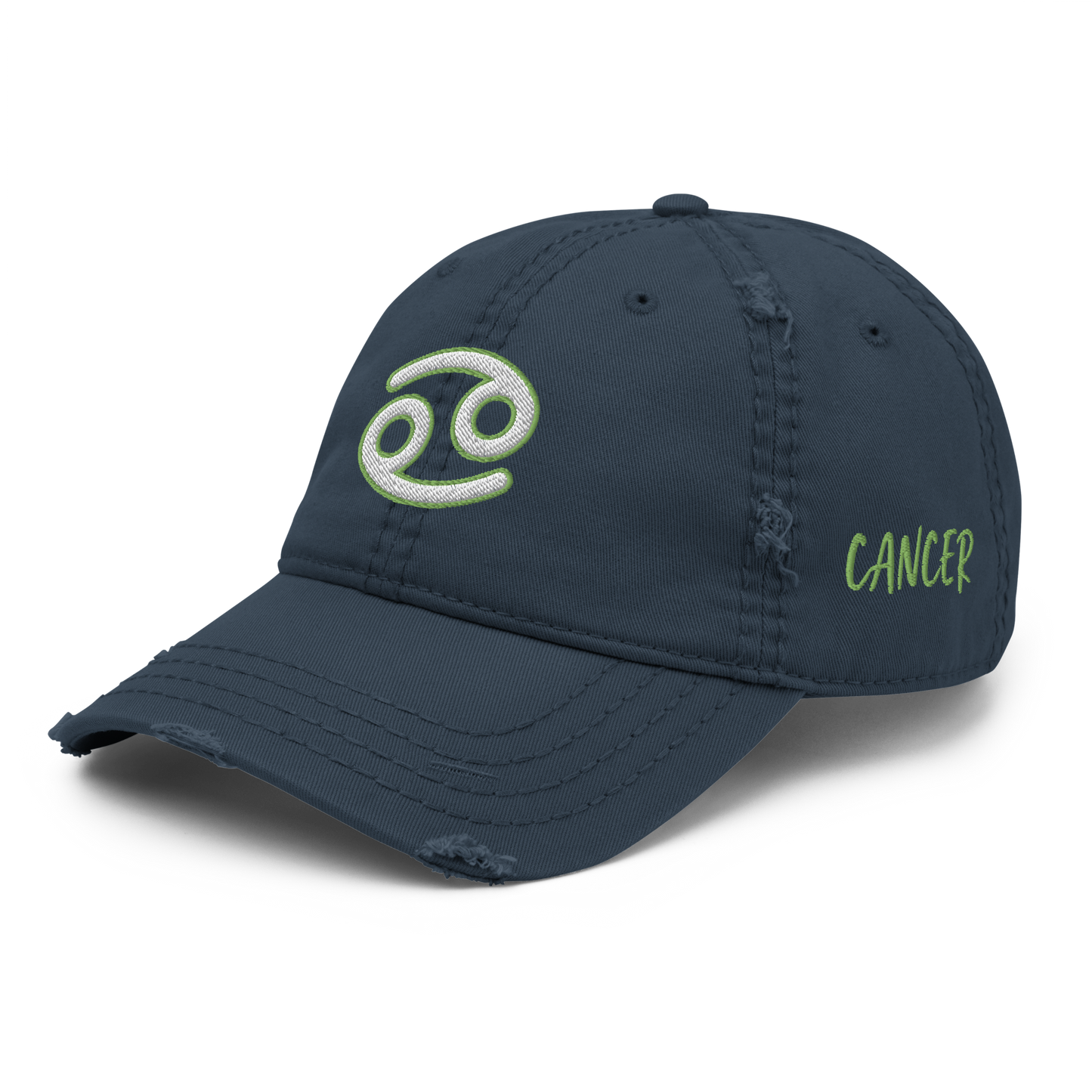 'Cancer Sign' Distressed Hat