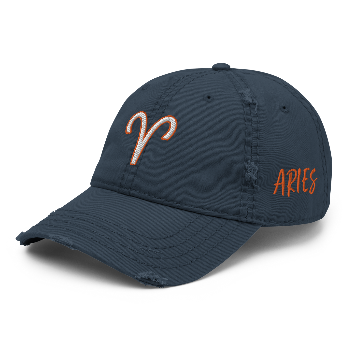 'Aries Sign' Distressed Hat