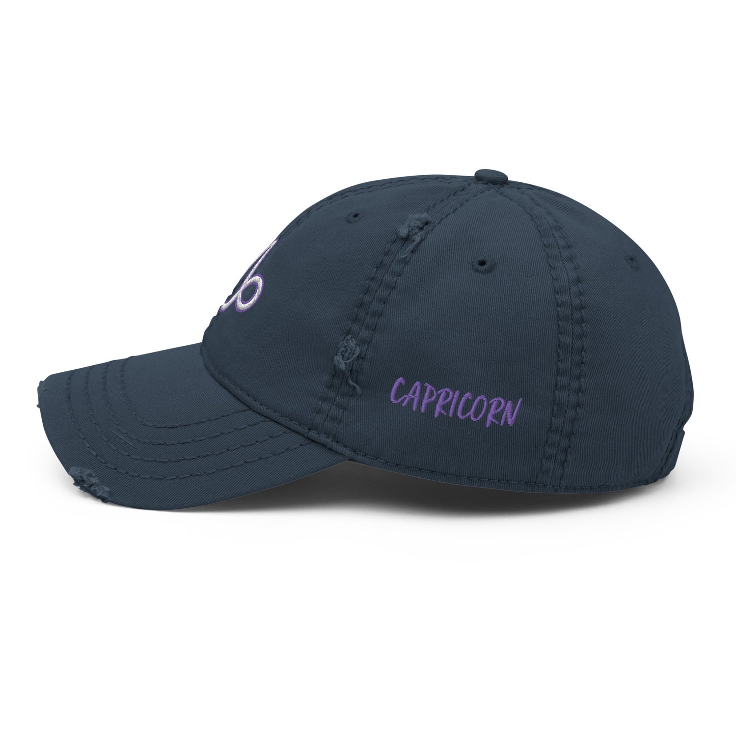 'Capricorn Sign' Distressed Hat