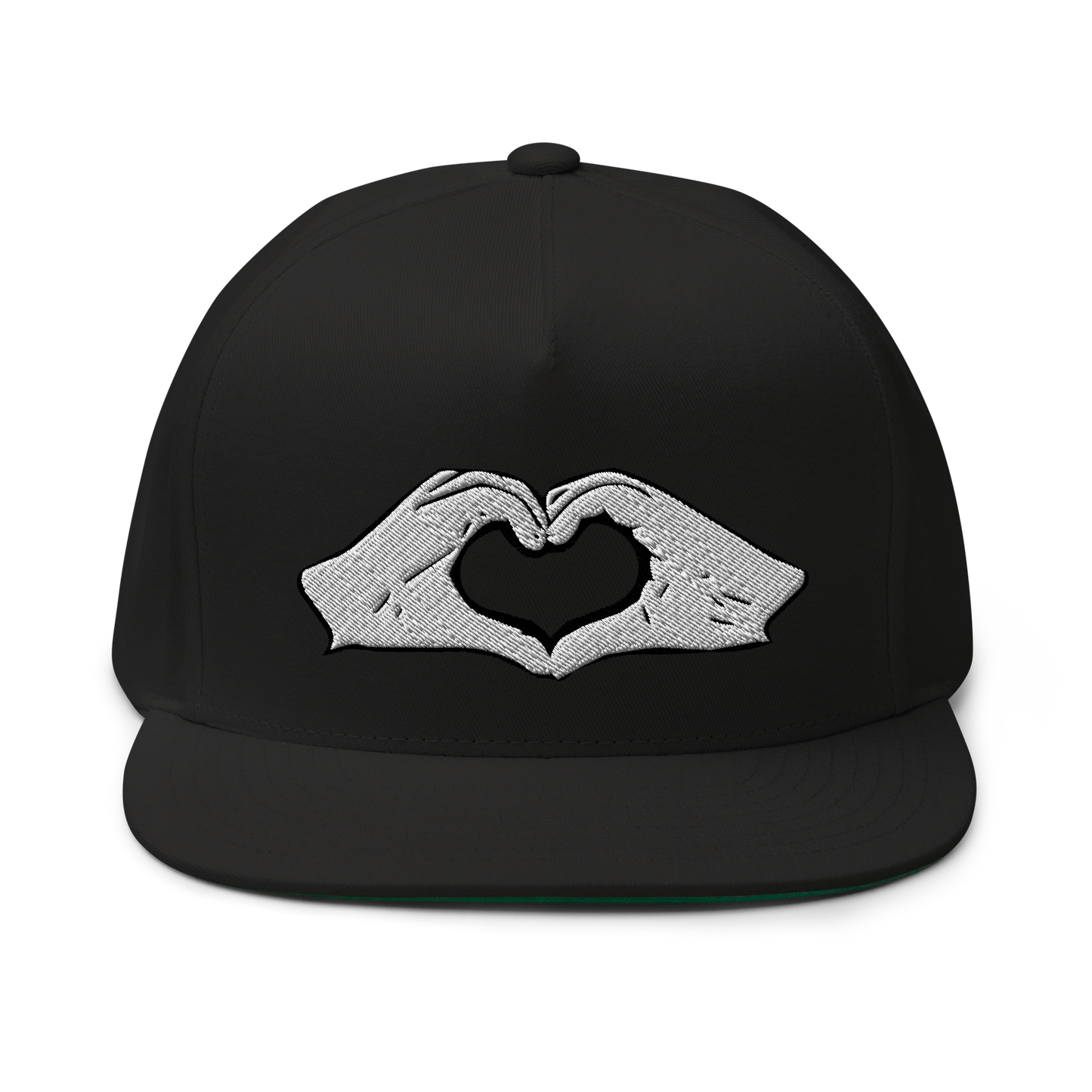 #Lovenpositivevibes Flat Bill Snapback Cap
